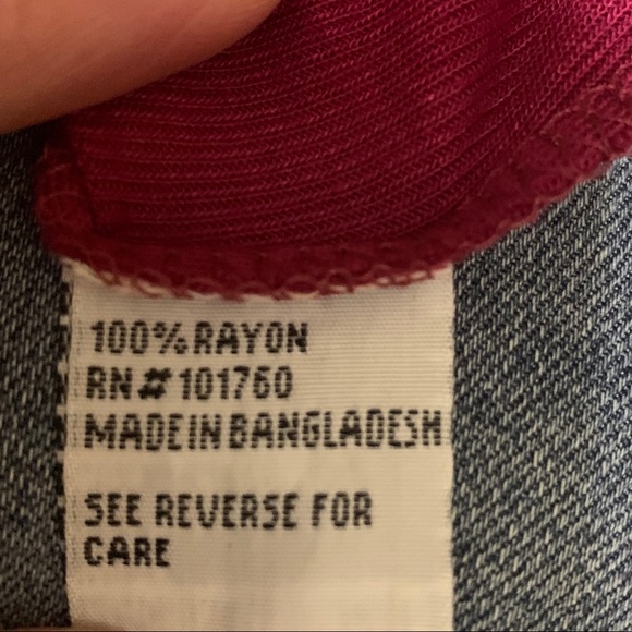 Kate Park Long Sleeve Maroon Petite Large Top - Picture 7 of 7